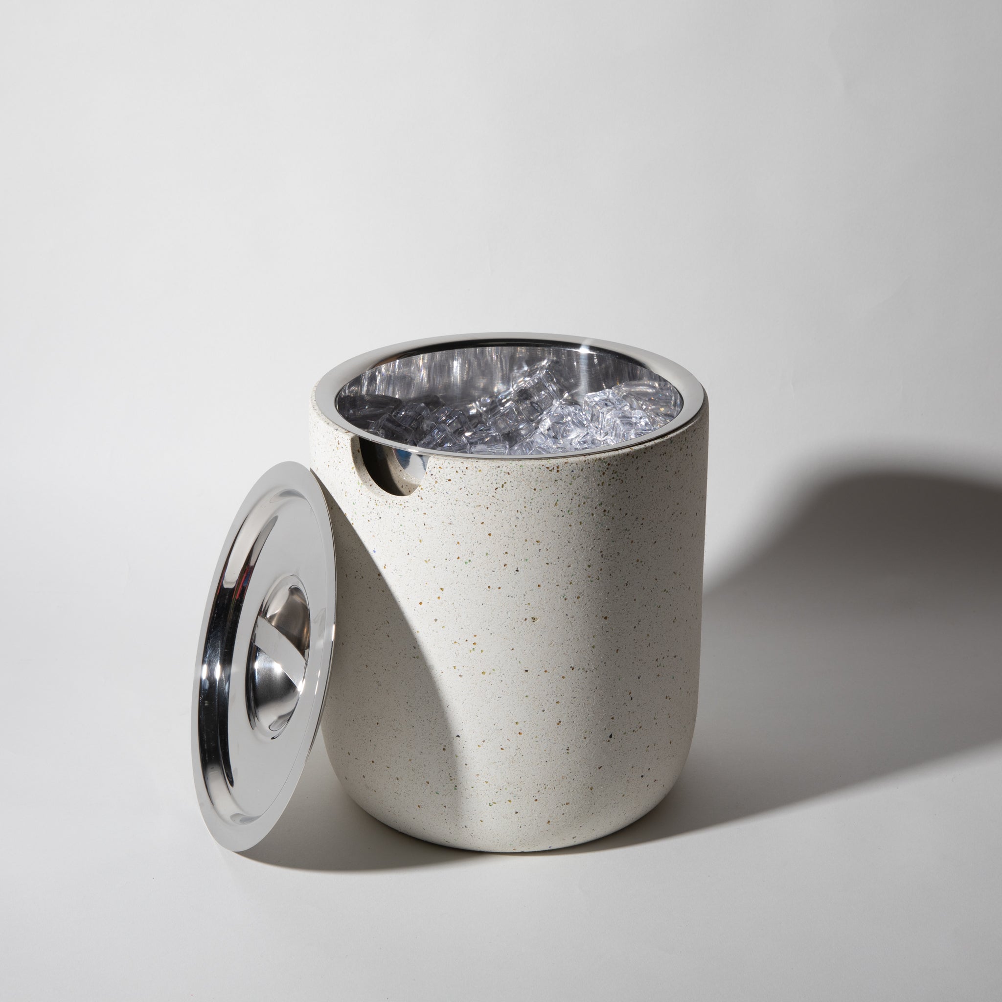 Ice Bucket | White Terrazzo