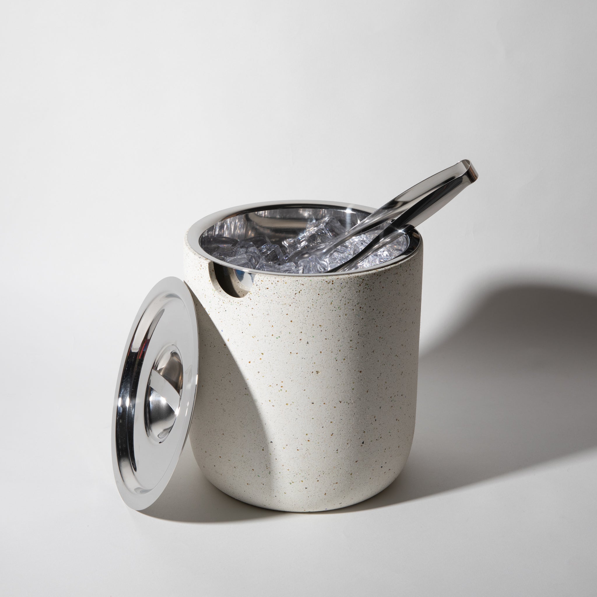 Ice Bucket | White Terrazzo