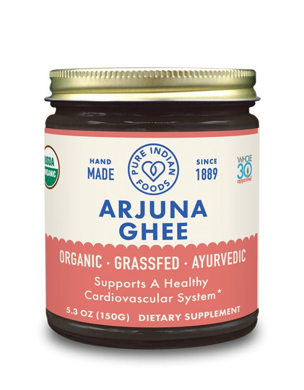 Pure Indian Foods Arjuna Ghee, Certified Organic - 5.3 oz