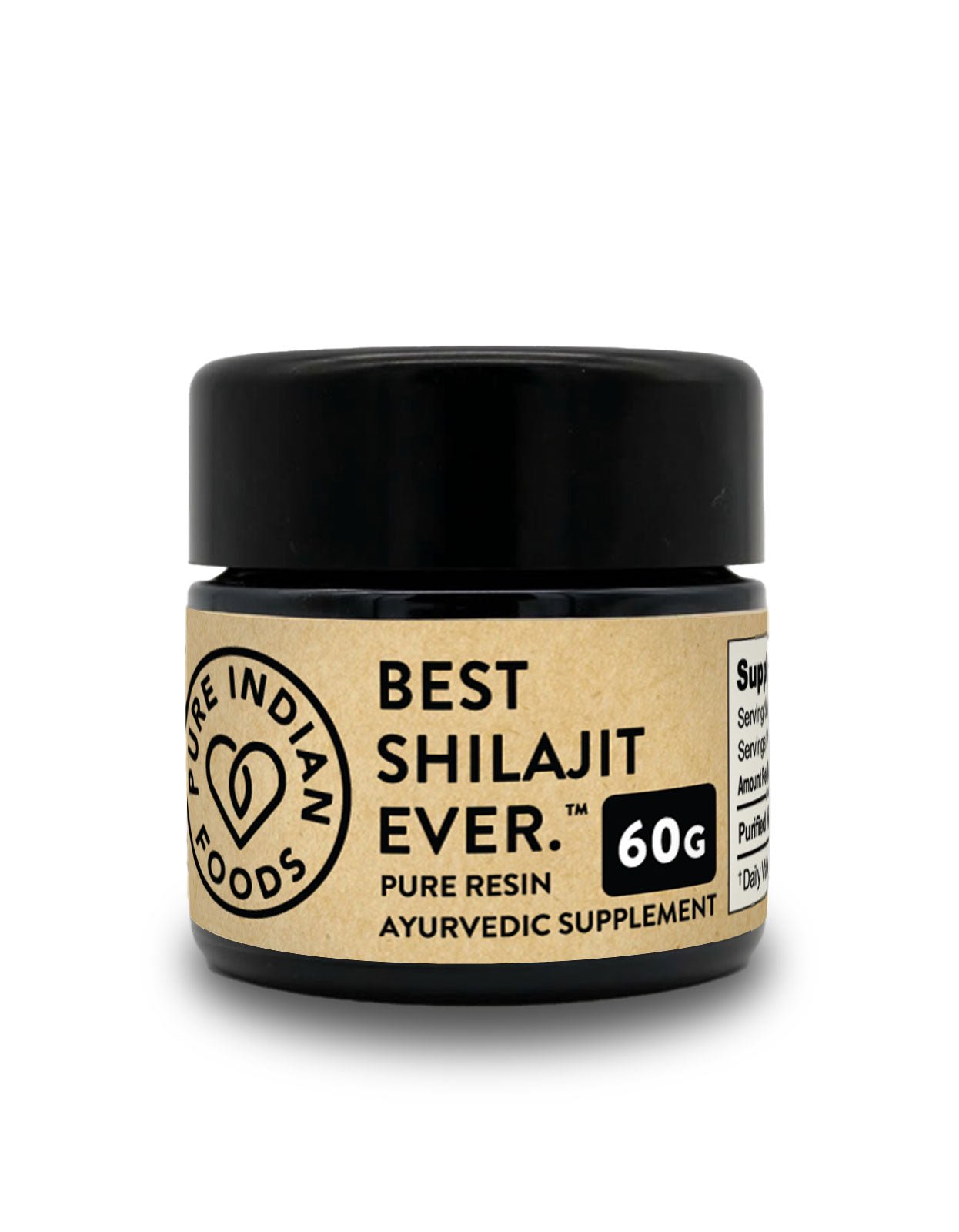 Pure Indian Foods Best Shilajit Ever™ - Authentic, 100% Pure Himalayan (High - Altitude, >16K ft) Black Resin Paste