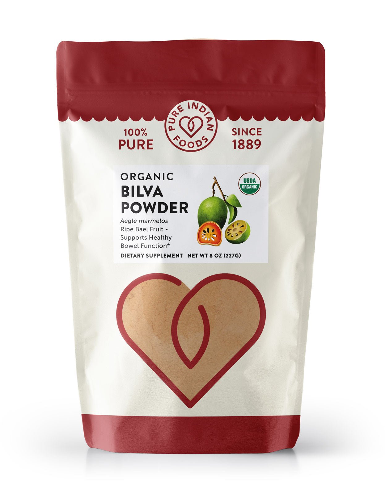 Pure Indian Foods Bilva / Bael Fruit Powder, Certified Organic - 8 oz