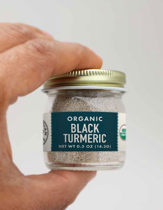 Pure Indian Foods Black Turmeric, Certified Organic