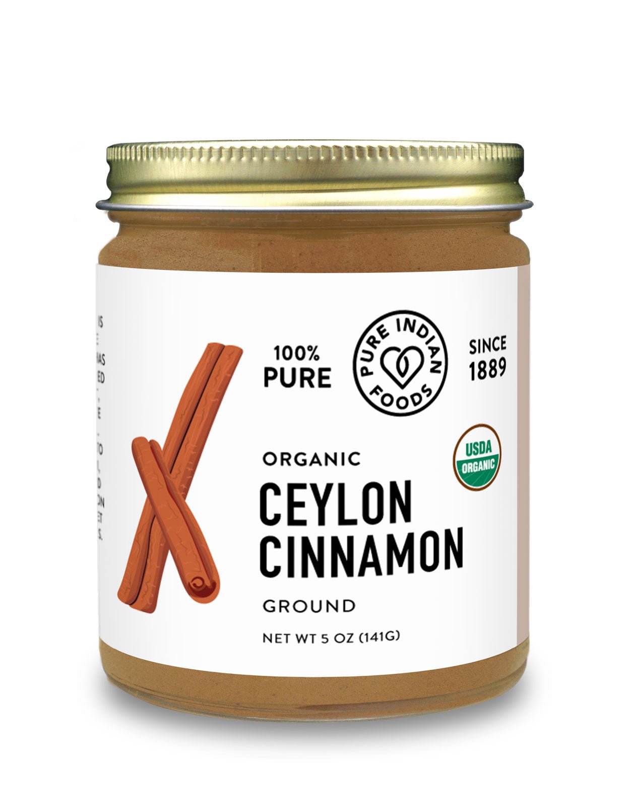 Pure Indian Foods Cinnamon (Ceylon True), Certified Organic