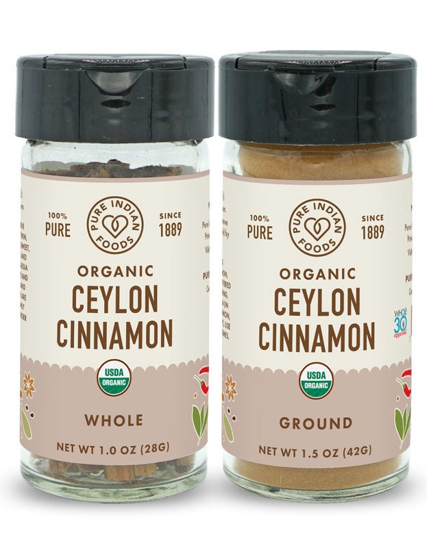 Pure Indian Foods Cinnamon (Ceylon True), Certified Organic