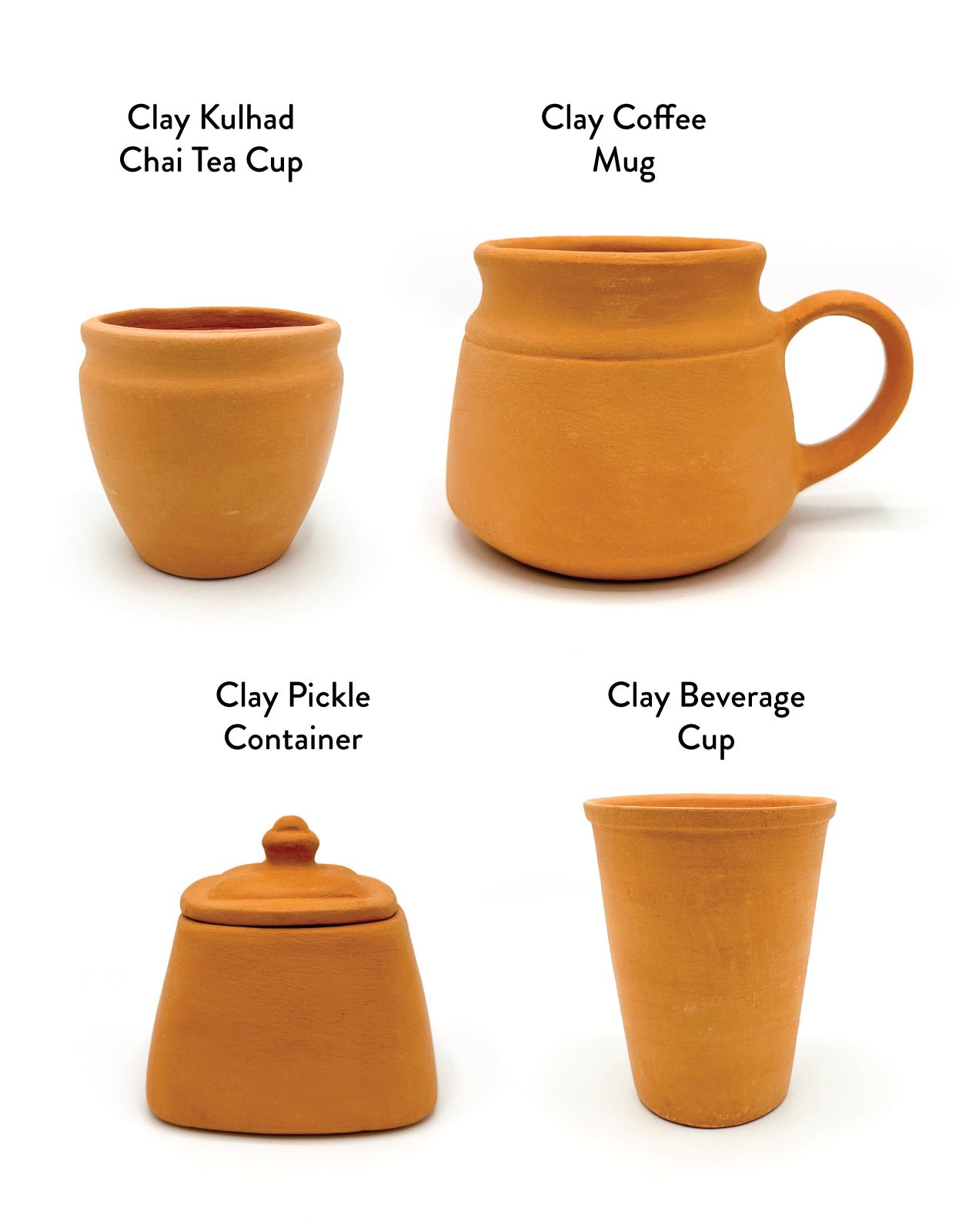 Pure Indian Foods Clay Beverage Cup (Tall Size)