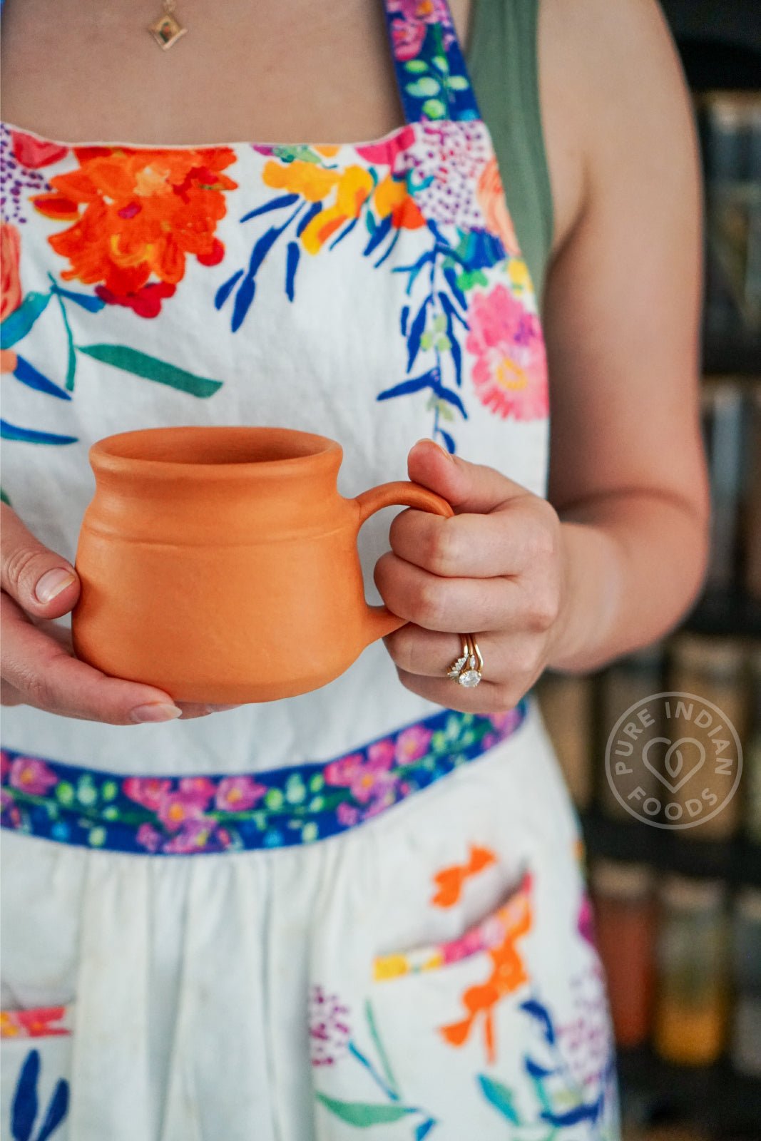 Pure Indian Foods Clay Coffee Mug