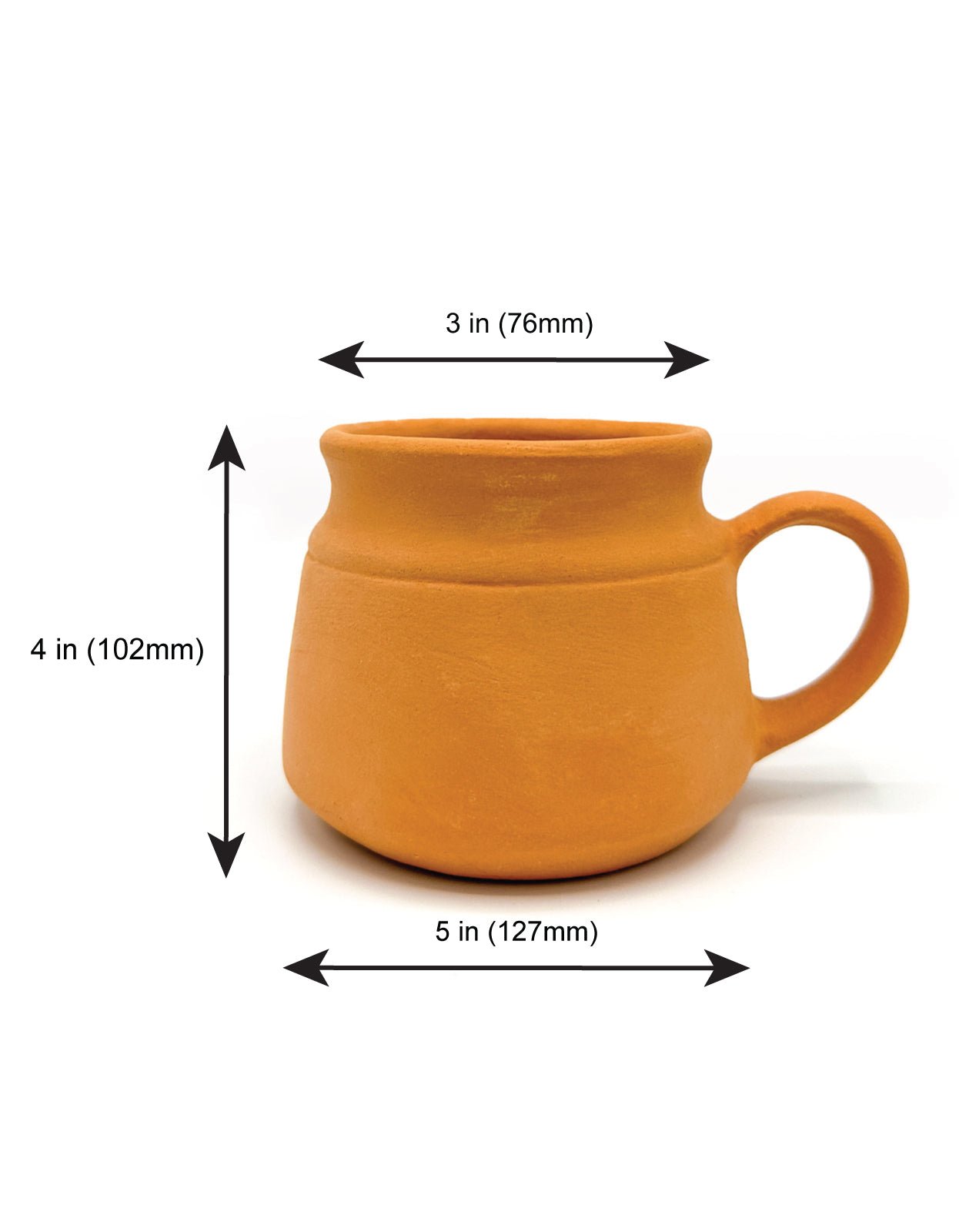 Pure Indian Foods Clay Coffee Mug