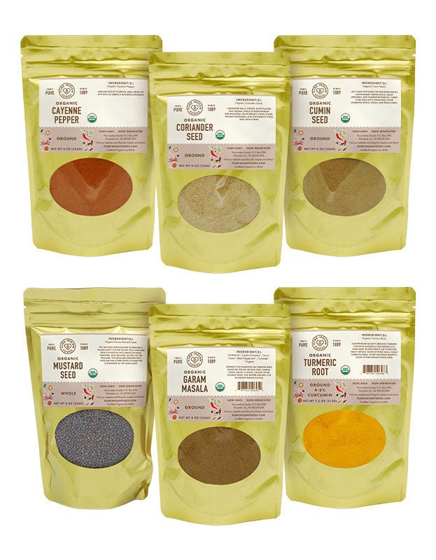 Pure Indian Foods Combo Pack of 6 Spices