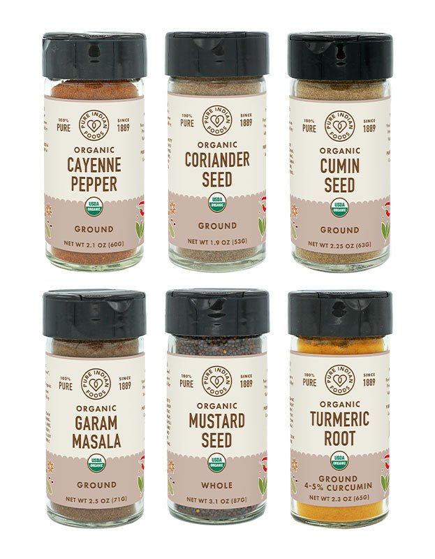 Pure Indian Foods Combo Pack of 6 Spices