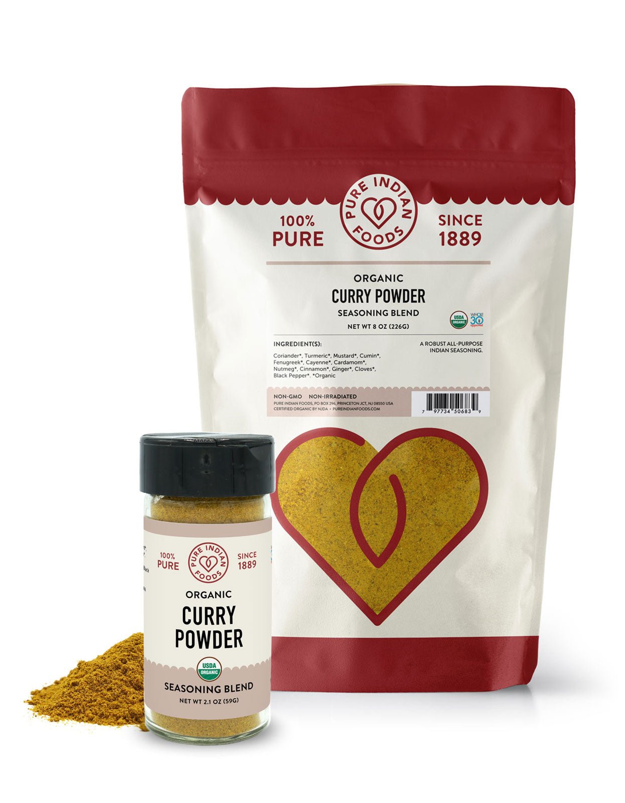 Pure Indian Foods Curry Powder Seasoning Blend, Certified Organic