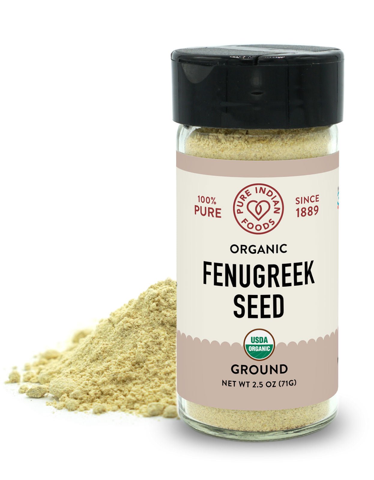 Pure Indian Foods Fenugreek Seed, Certified Organic