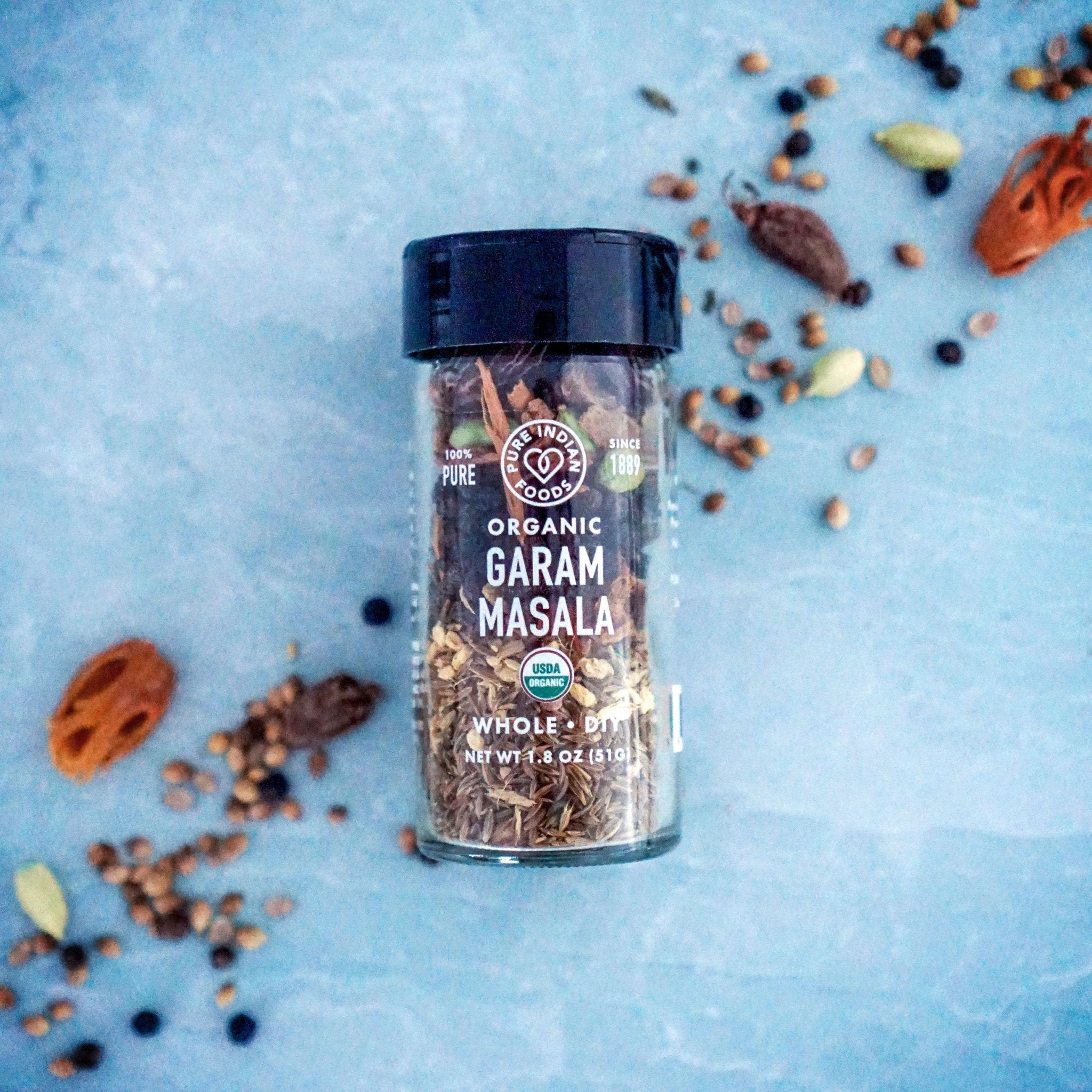 Pure Indian Foods Garam Masala DIY - Exotic Whole Spices - Treasured Family Recipe, Certified Organic