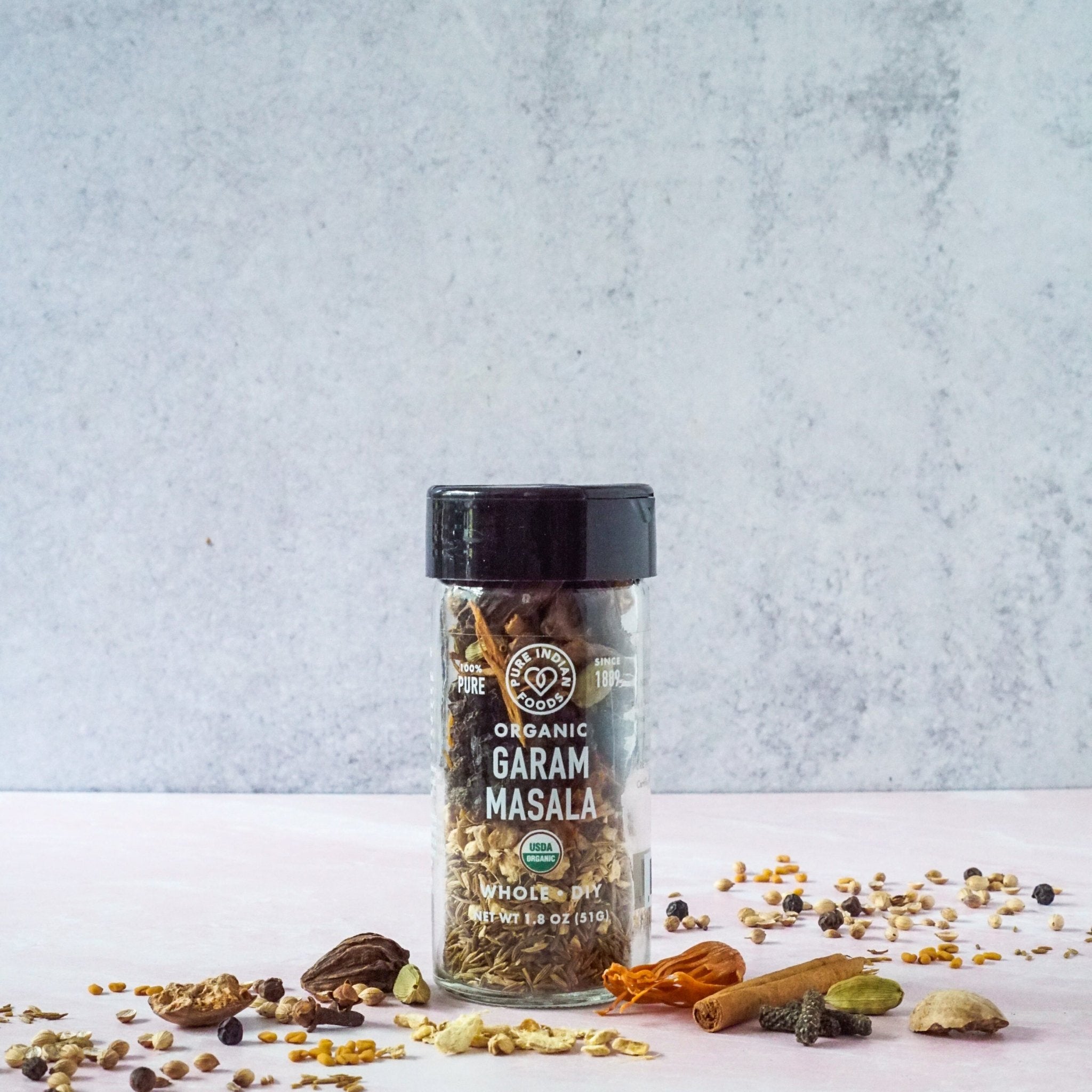 Pure Indian Foods Garam Masala DIY - Exotic Whole Spices - Treasured Family Recipe, Certified Organic