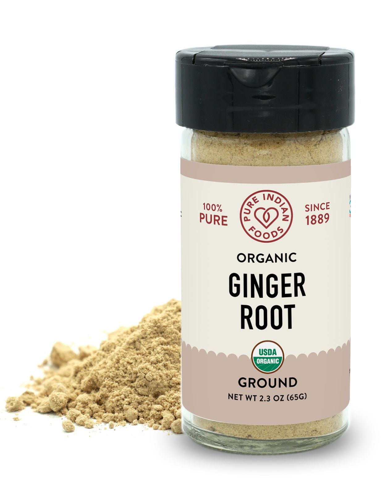 Pure Indian Foods Ginger Root Powder, Certified Organic