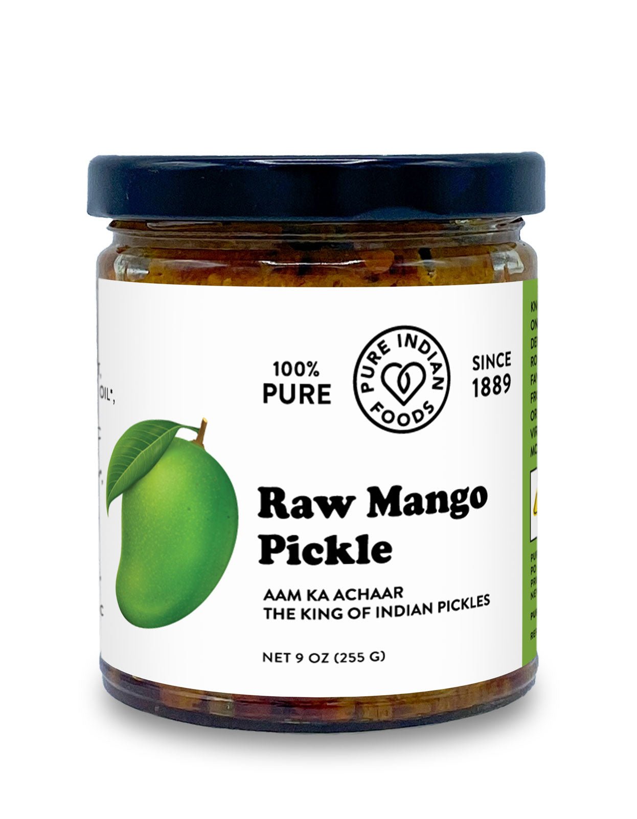 Pure Indian Foods Indian Raw Mango Pickle - Limited Edition Seasonal Item - 9 oz