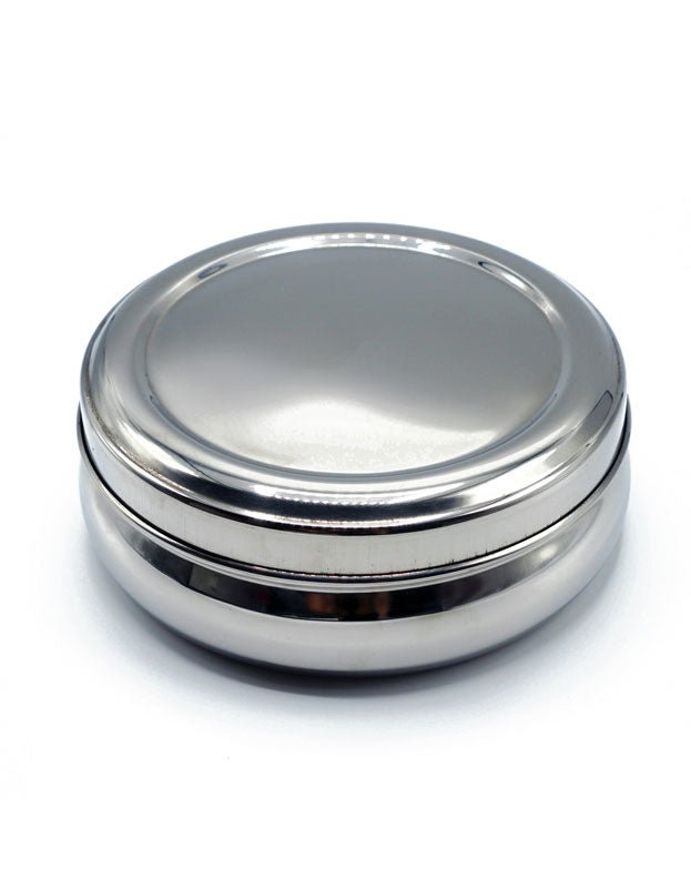 Pure Indian Foods Indian Spice Tray (Spice Box or Spice Rack - also known as Masala Dani or Masala Dabba), Stainless Steel