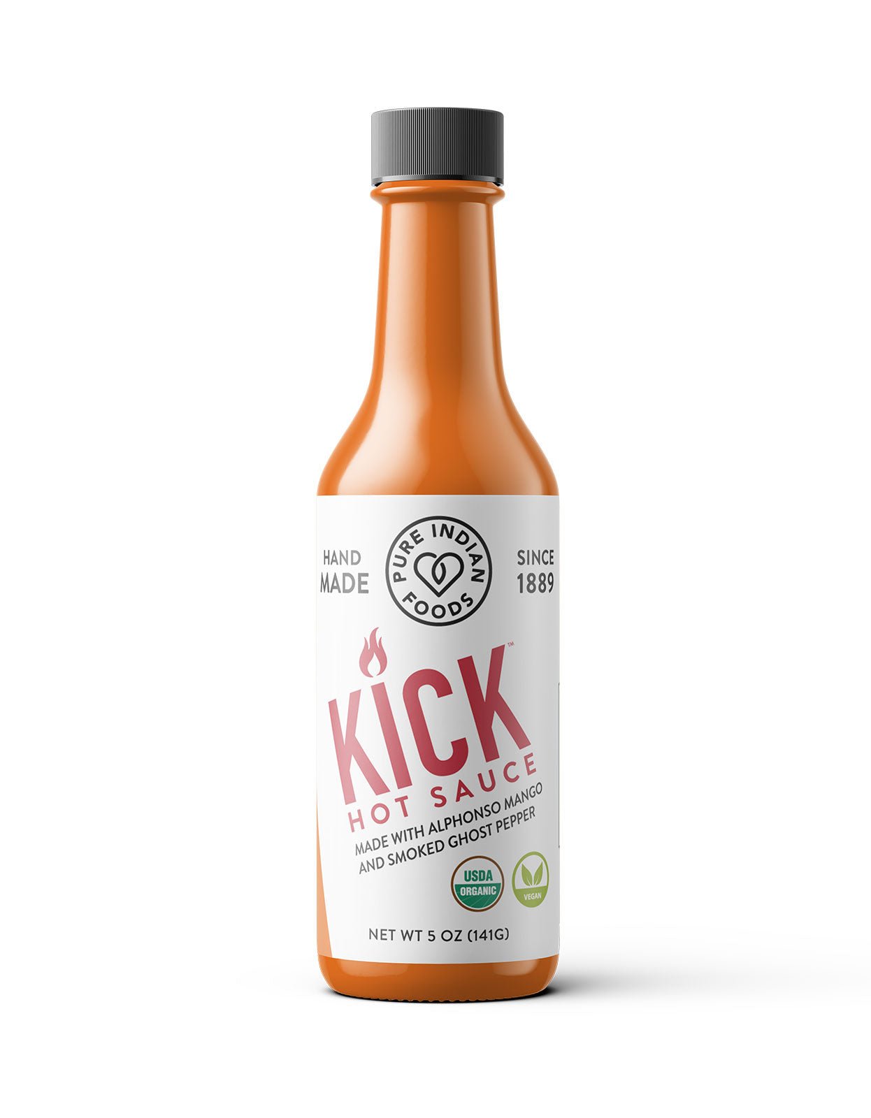 Pure Indian Foods KICK Hot Sauce, Certified Organic - 5 oz