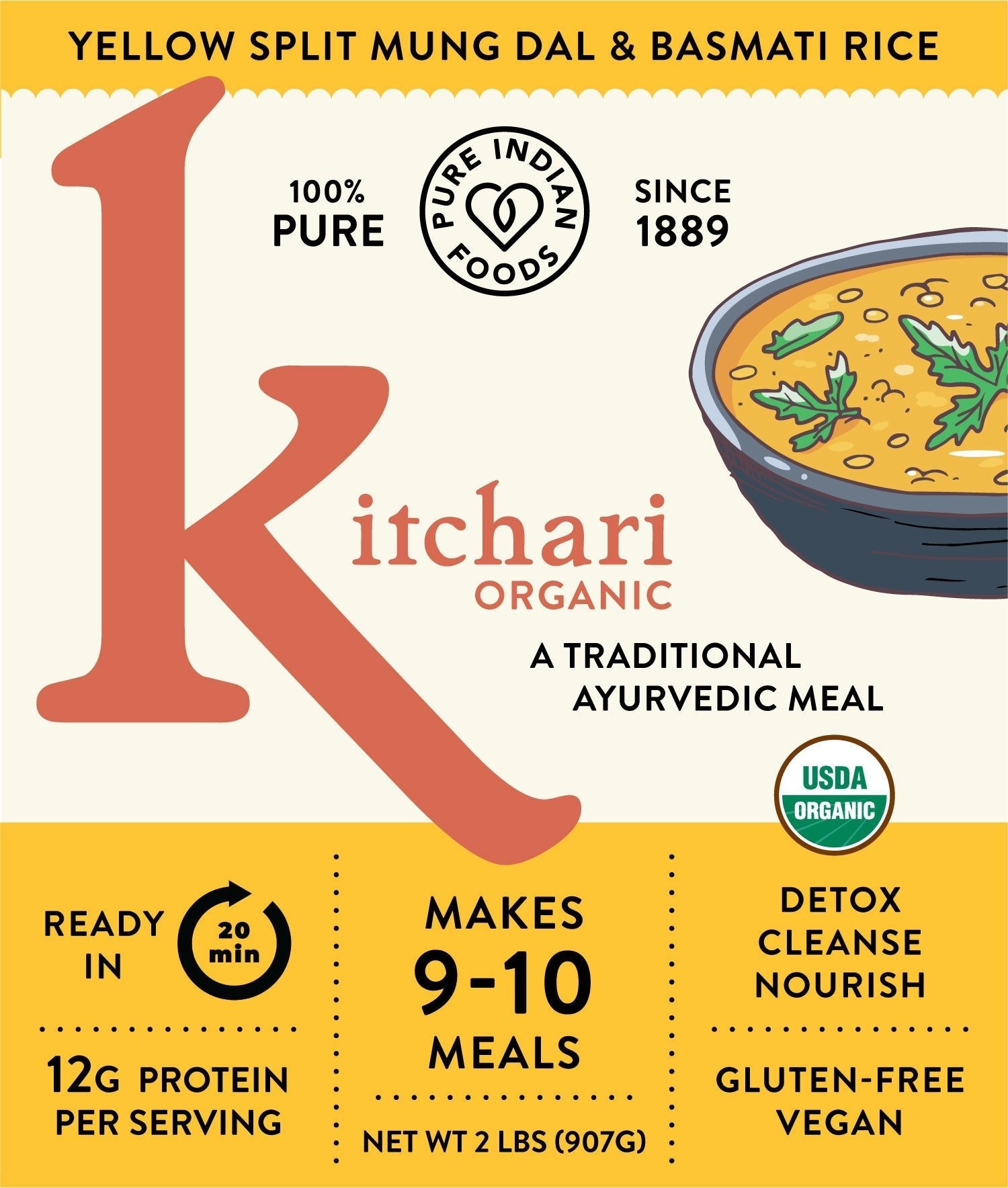 Pure Indian Foods Kitchari (Khichadi), Certified Organic