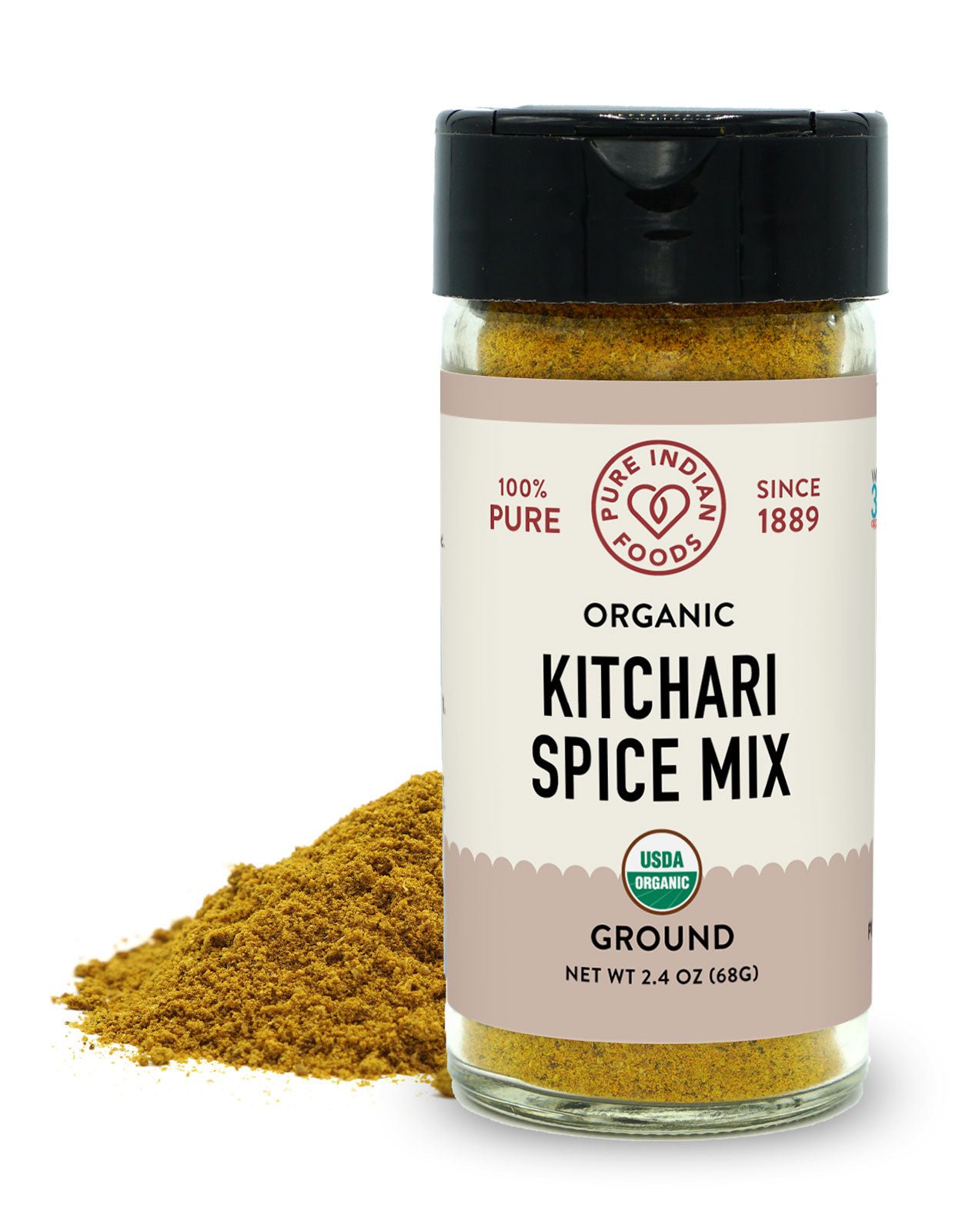 Pure Indian Foods Kitchari Spice Mix, Certified Organic