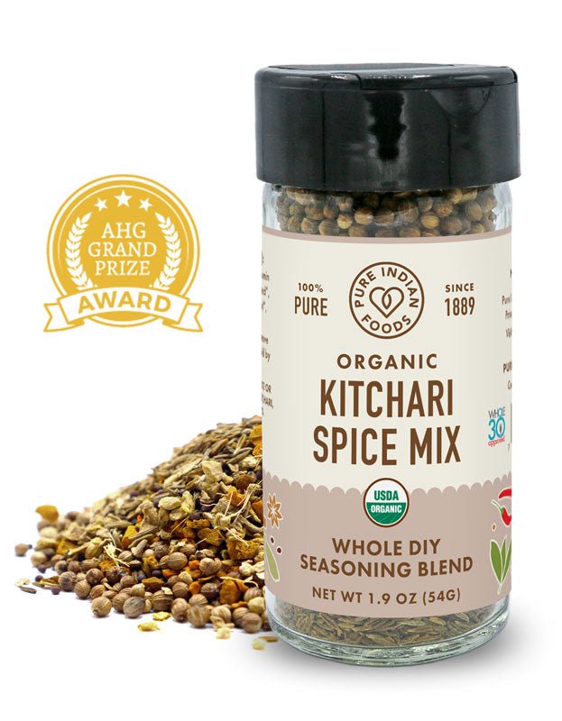 Pure Indian Foods Kitchari Spice Mix DIY - Whole Spices, Certified Organic - 1.9 oz