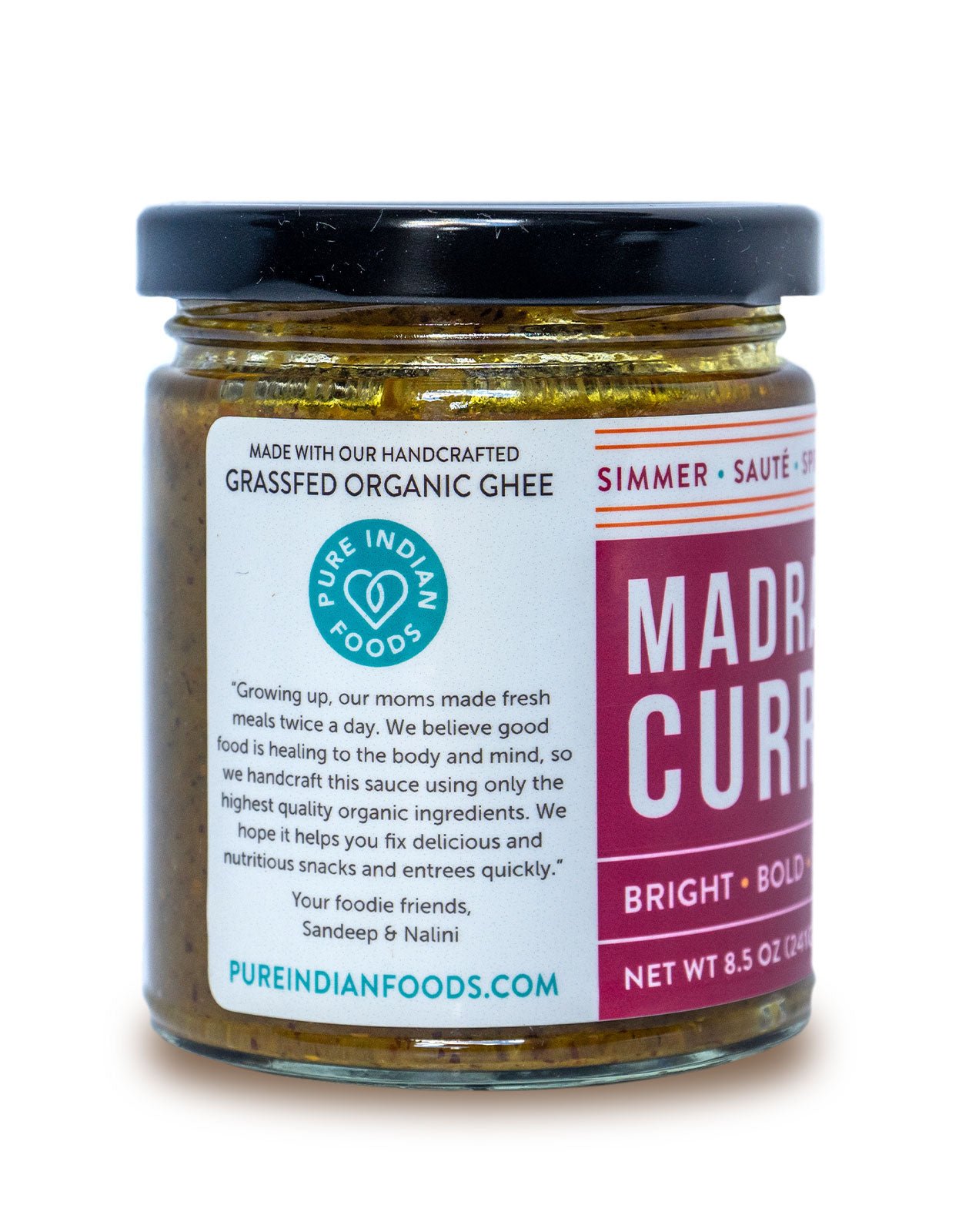 Pure Indian Foods Madras Curry, Certified Organic - 8.5 oz