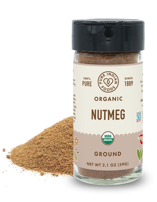 Pure Indian Foods Nutmeg, Certified Organic