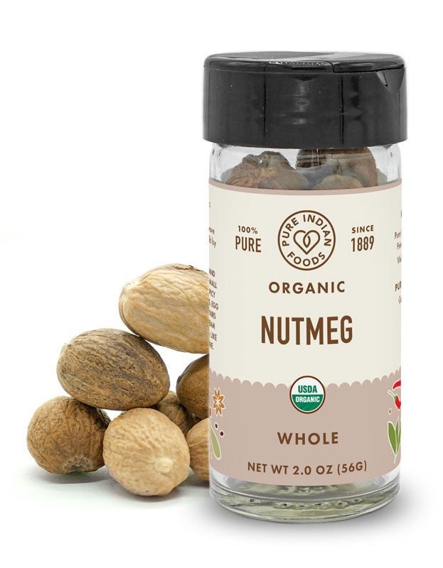 Pure Indian Foods Nutmeg, Certified Organic