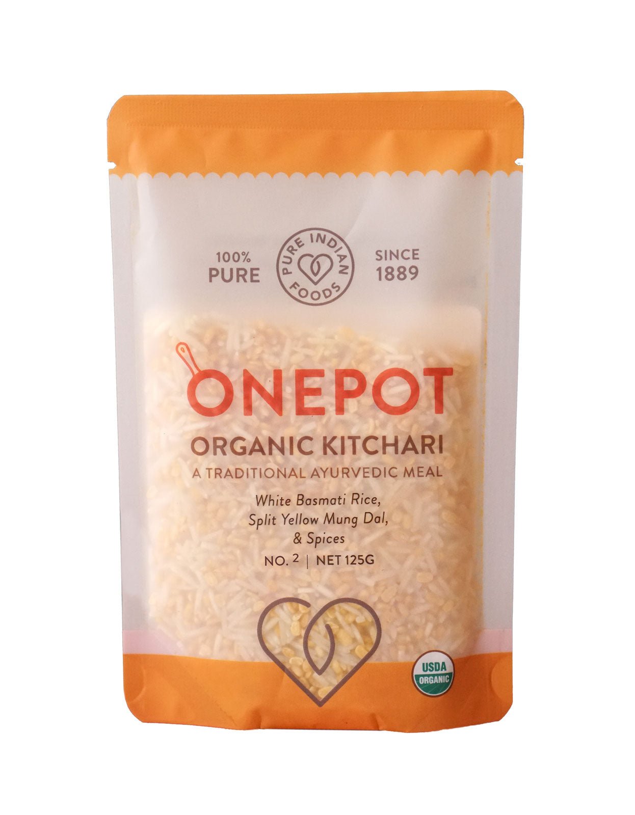 Pure Indian Foods OnePot Kitchari Single Pack Ready - to - Cook Meals, Certified Organic