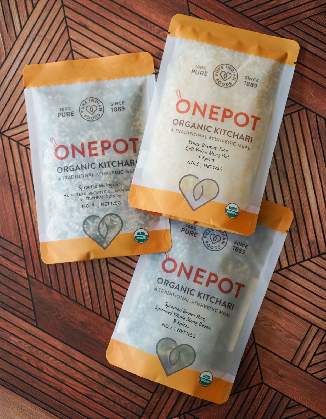 Pure Indian Foods OnePot Kitchari Single Pack Ready - to - Cook Meals, Certified Organic