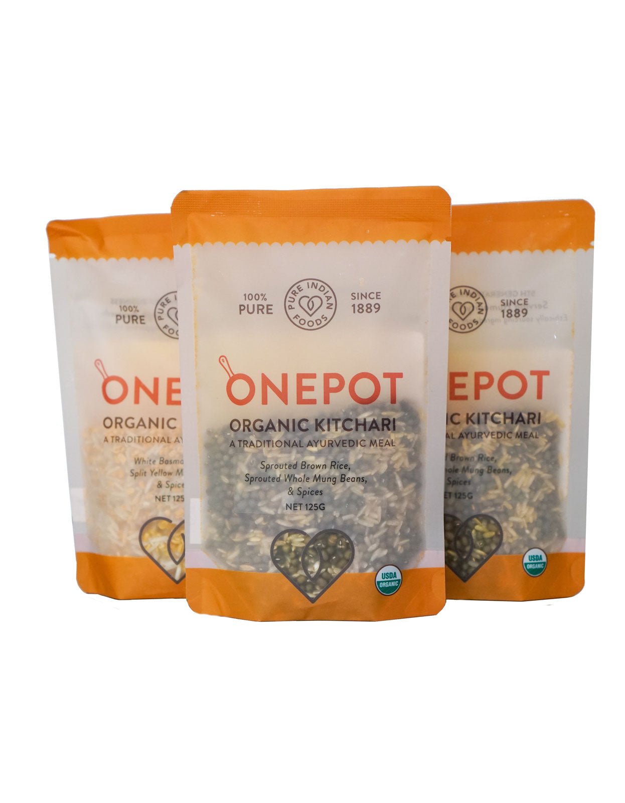 Pure Indian Foods OnePot Kitchari Single Pack Ready - to - Cook Meals, Certified Organic