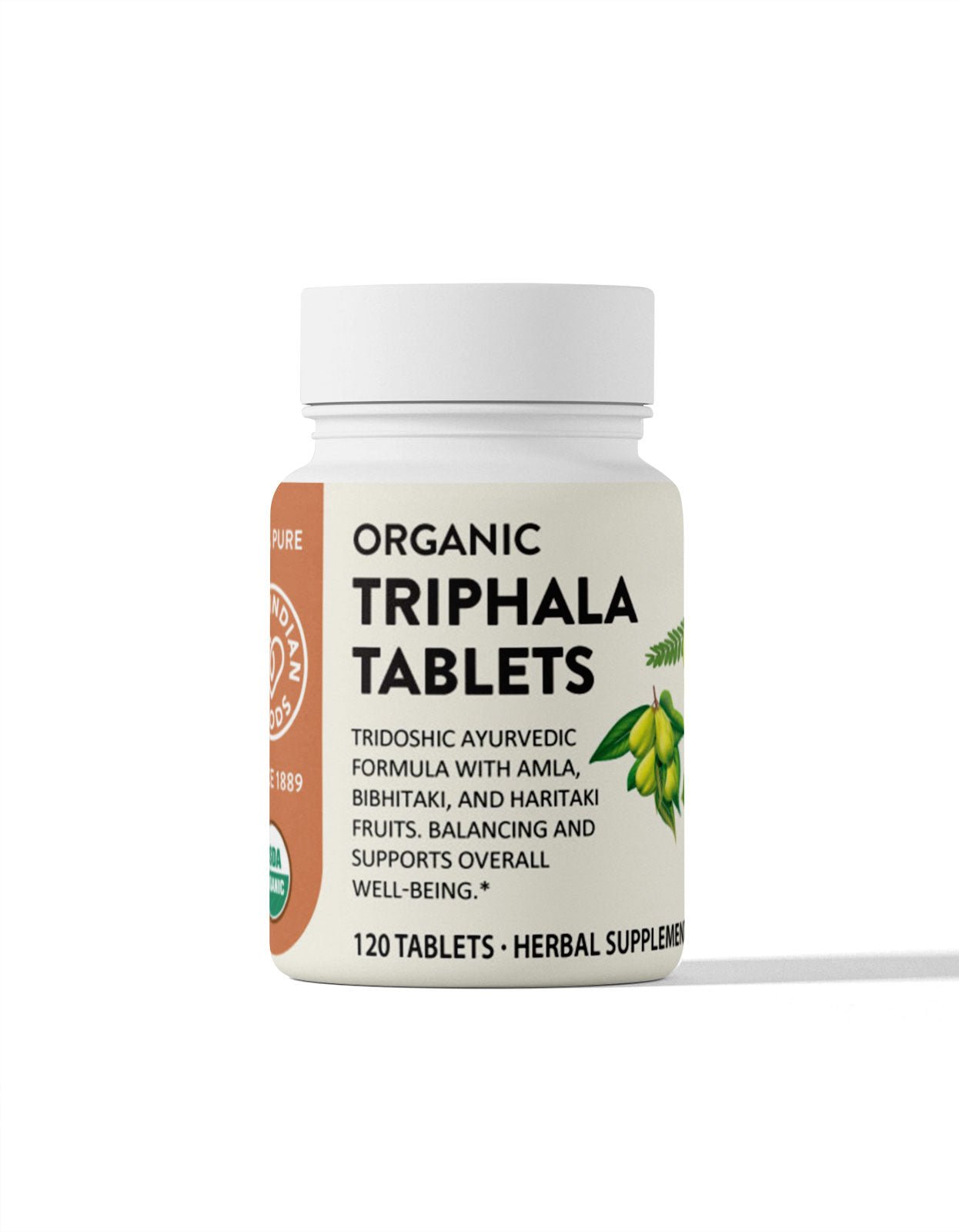 Pure Indian Foods Organic Triphala Tablets (120 ct)