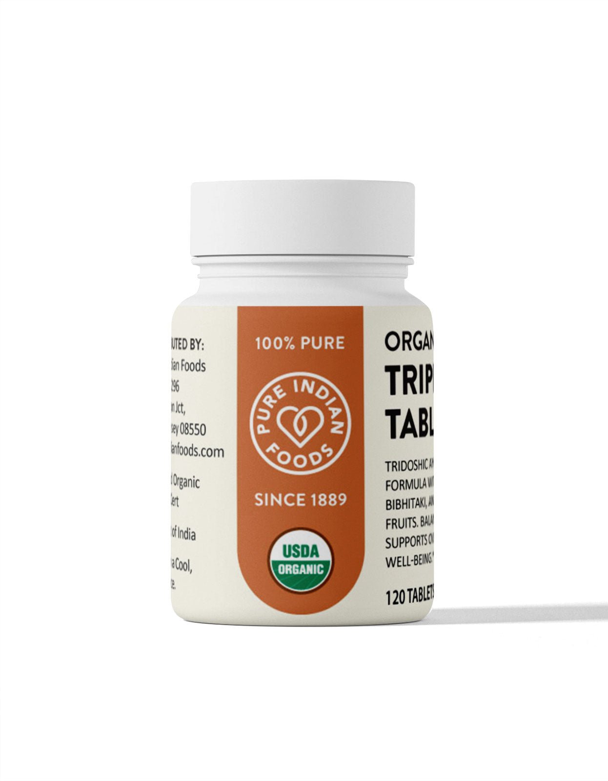 Pure Indian Foods Organic Triphala Tablets (120 ct)