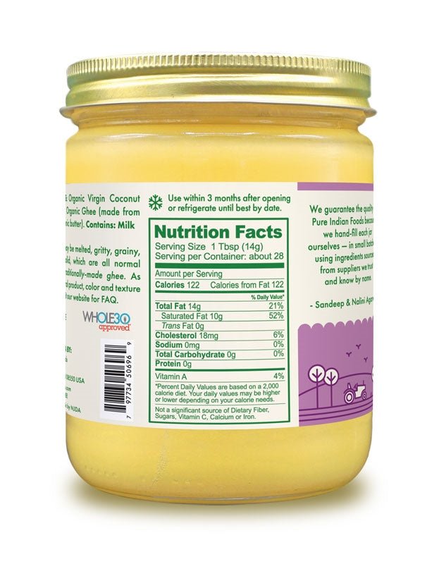 Pure Indian Foods PRIMALFAT™ Coconut Ghee, Virgin & Certified Organic - 14.2 oz