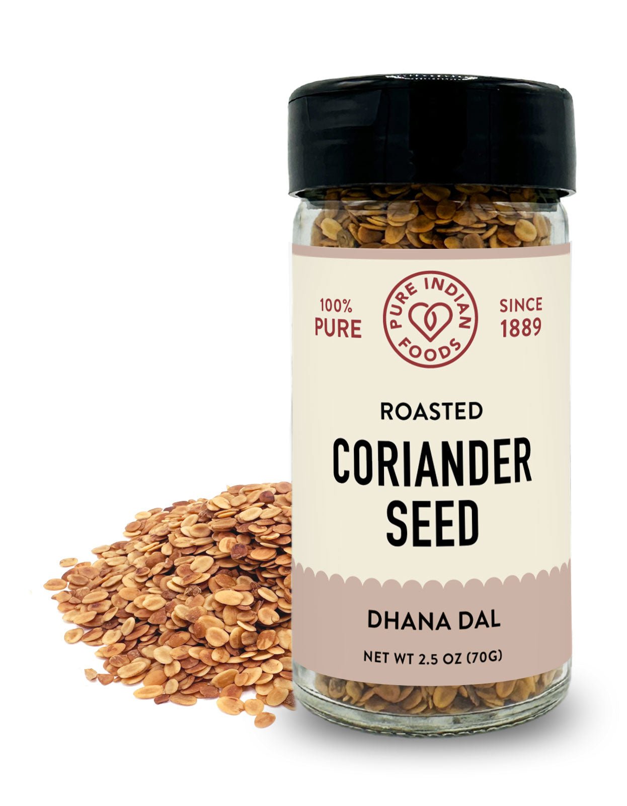 Pure Indian Foods Roasted Coriander Seeds (Dhana Dal)