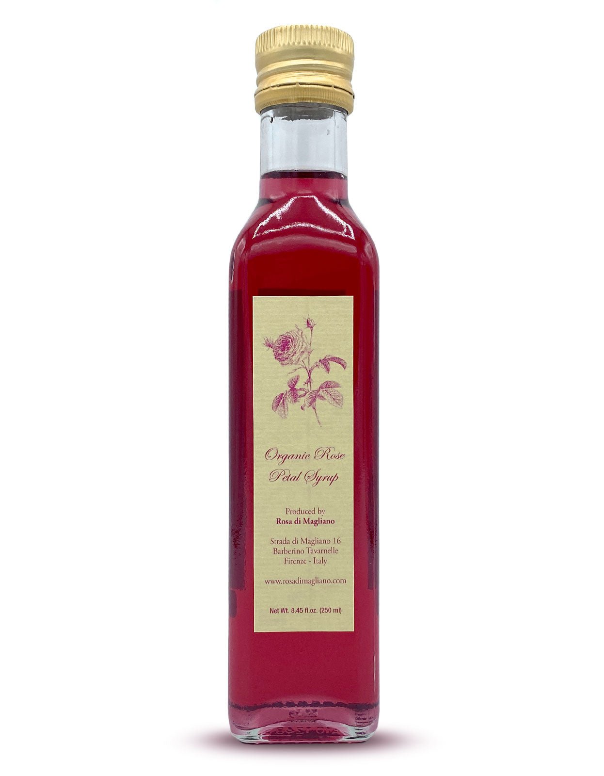 Pure Indian Foods Rose Syrup, Certified Organic - 8.5 oz (250mL)