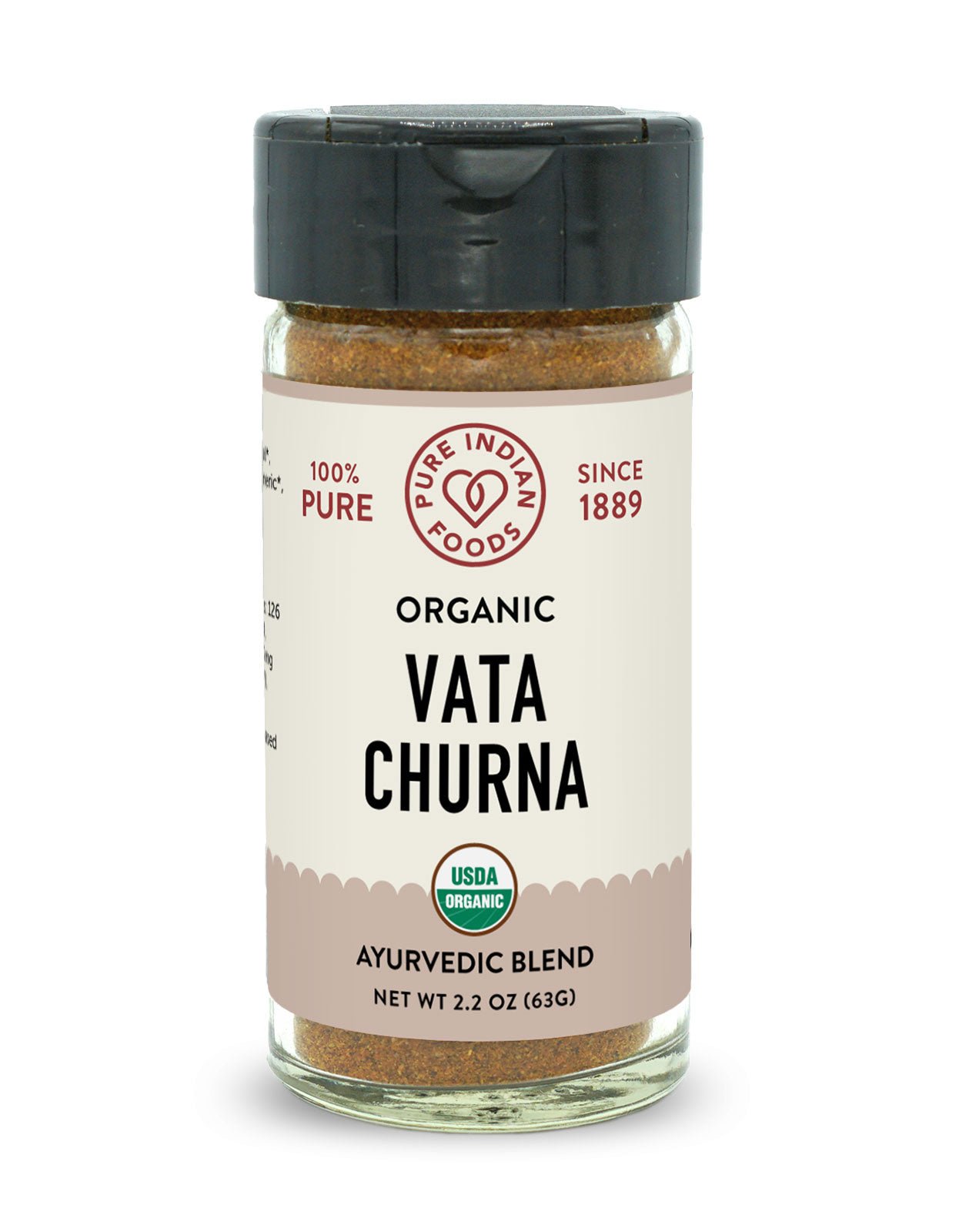 Pure Indian Foods Vata Churna, Certified Organic - 2.2 oz