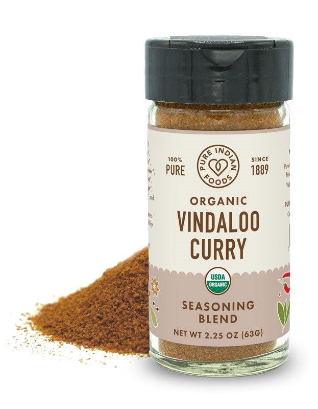 Pure Indian Foods Vindaloo Curry Seasoning, Certified Organic - 2.25 oz