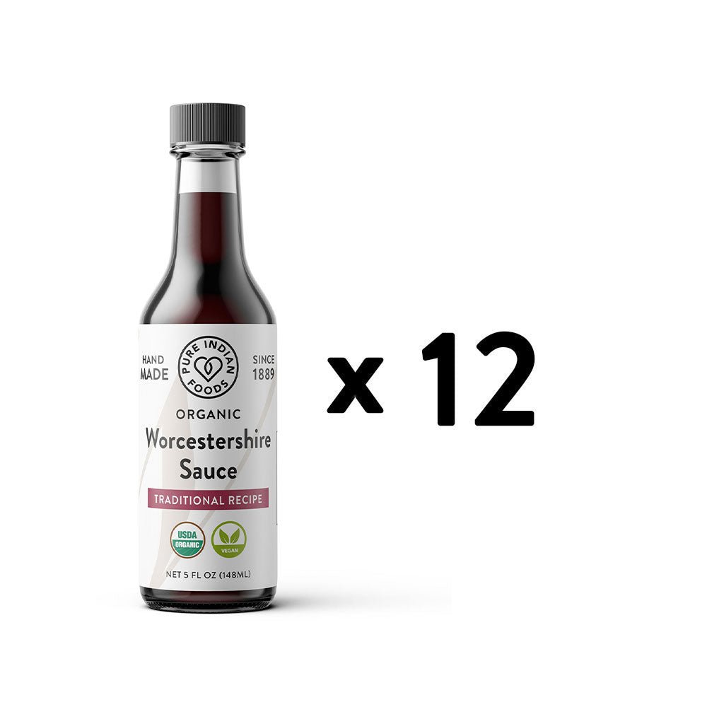 Pure Indian Foods Worcestershire Sauce, Certified Organic