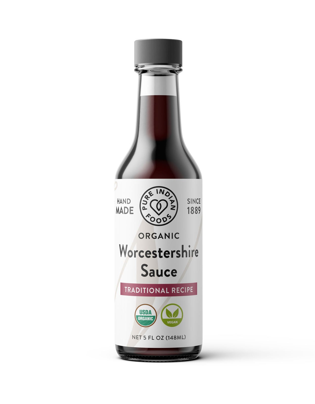 Pure Indian Foods Worcestershire Sauce, Certified Organic