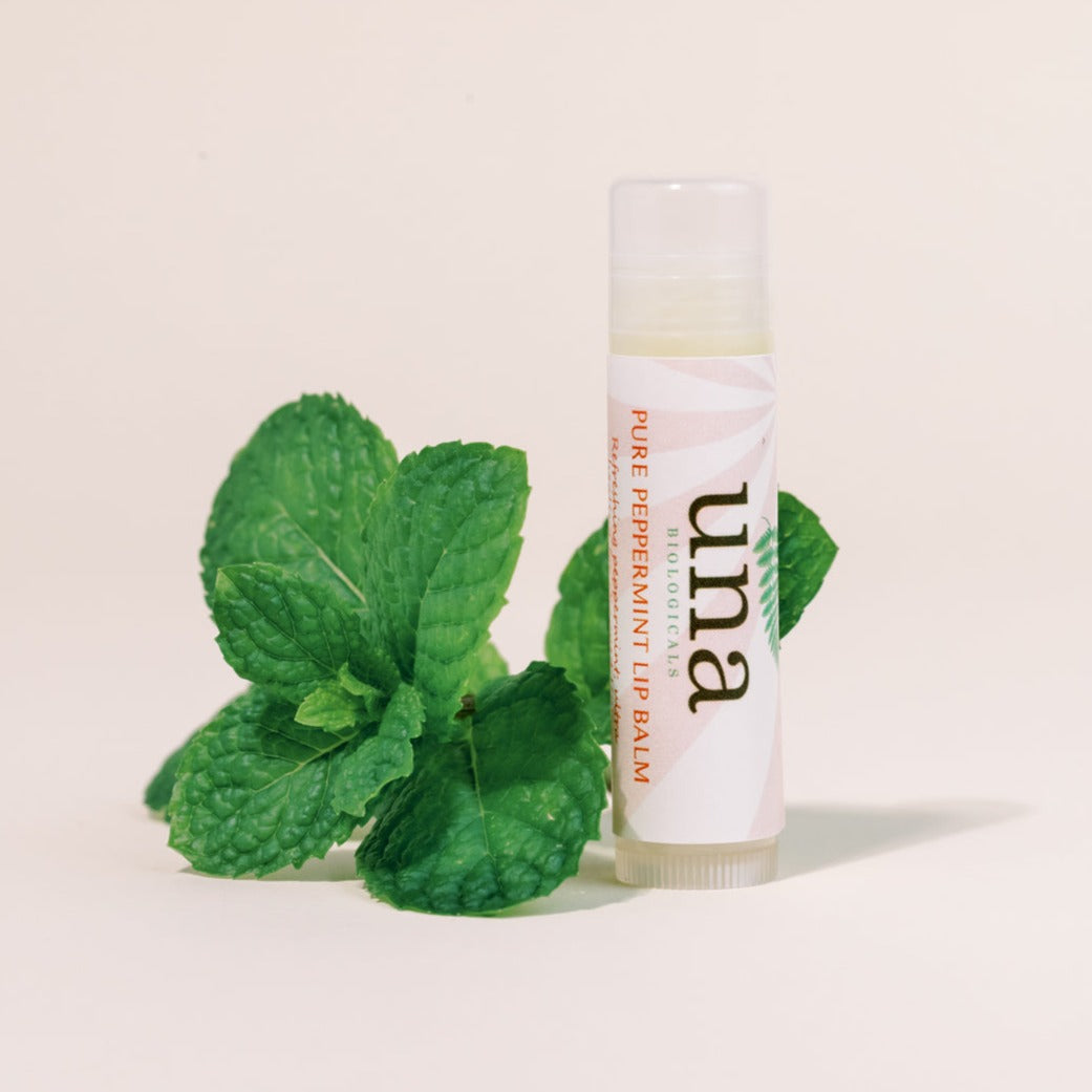 Peppermint Organic Lip Balm | Face Care | Una Biologicals Skin Care