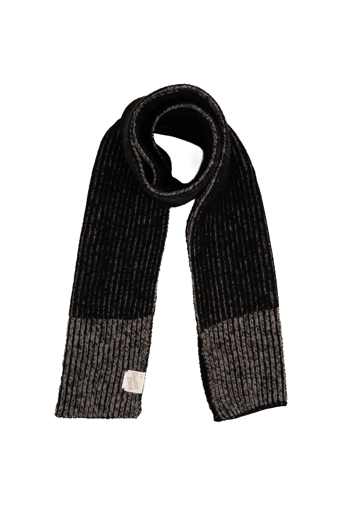 Charcoal Melange Ragg Wool Scarf