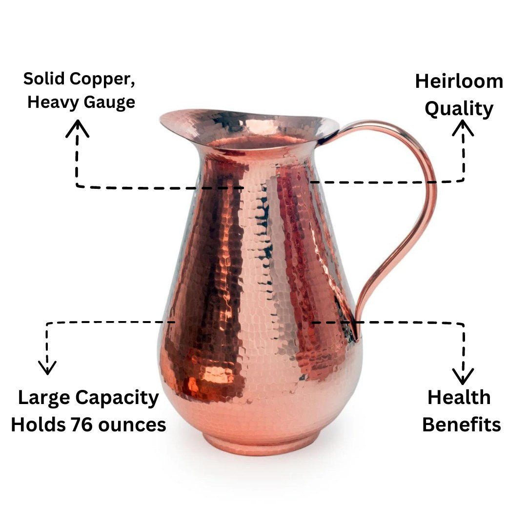 Sertodo Bisotun Copper Water Pitcher