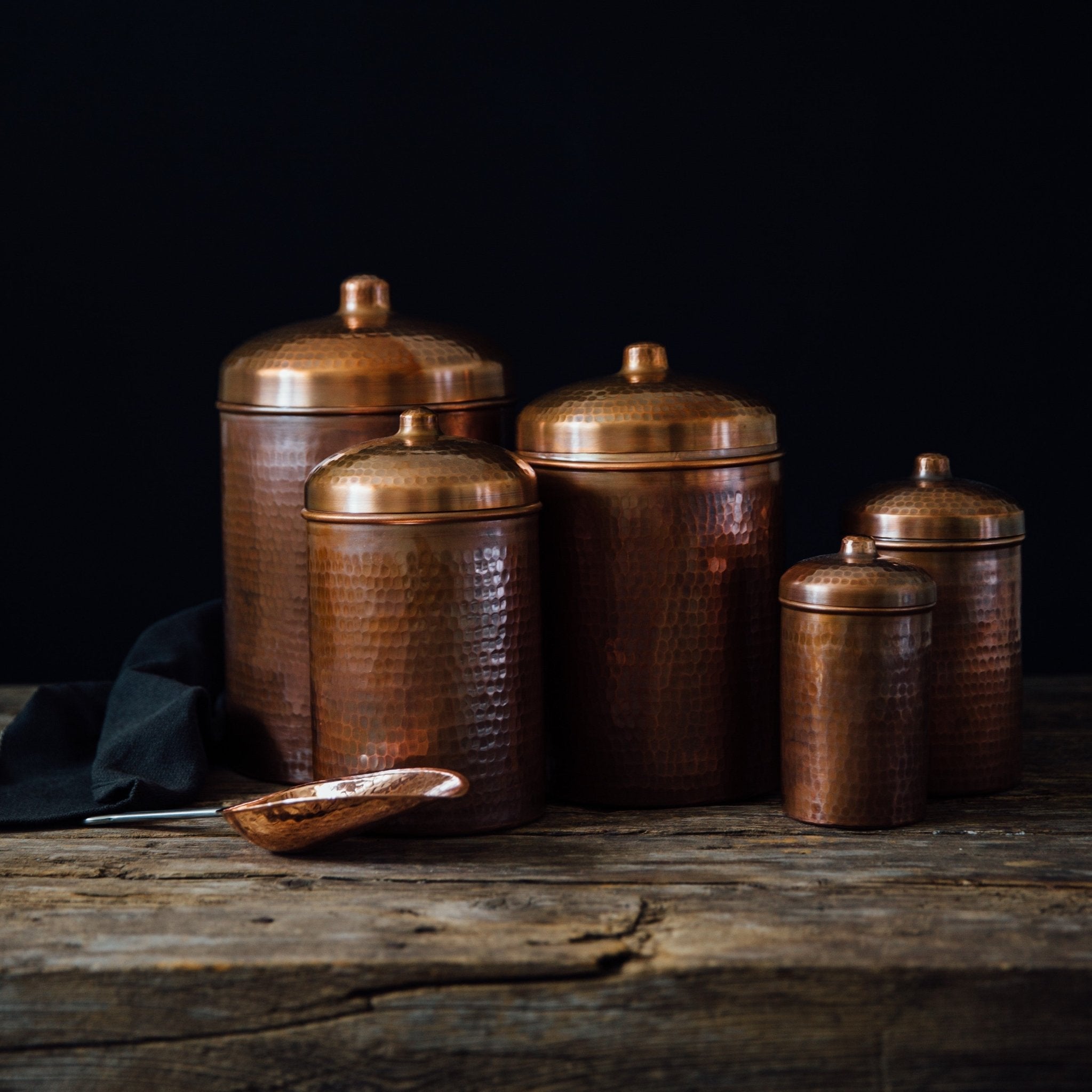 Sertodo Copper Kitchen Canisters - Individual Sizes