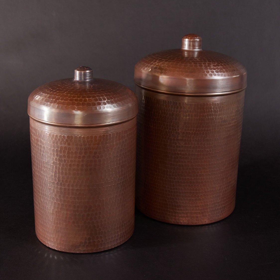 Sertodo Copper Kitchen Canisters - Large Set, 2 Pieces