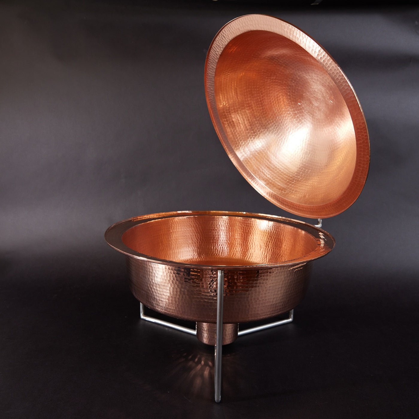 Sertodo Copper Round Dome Chafers