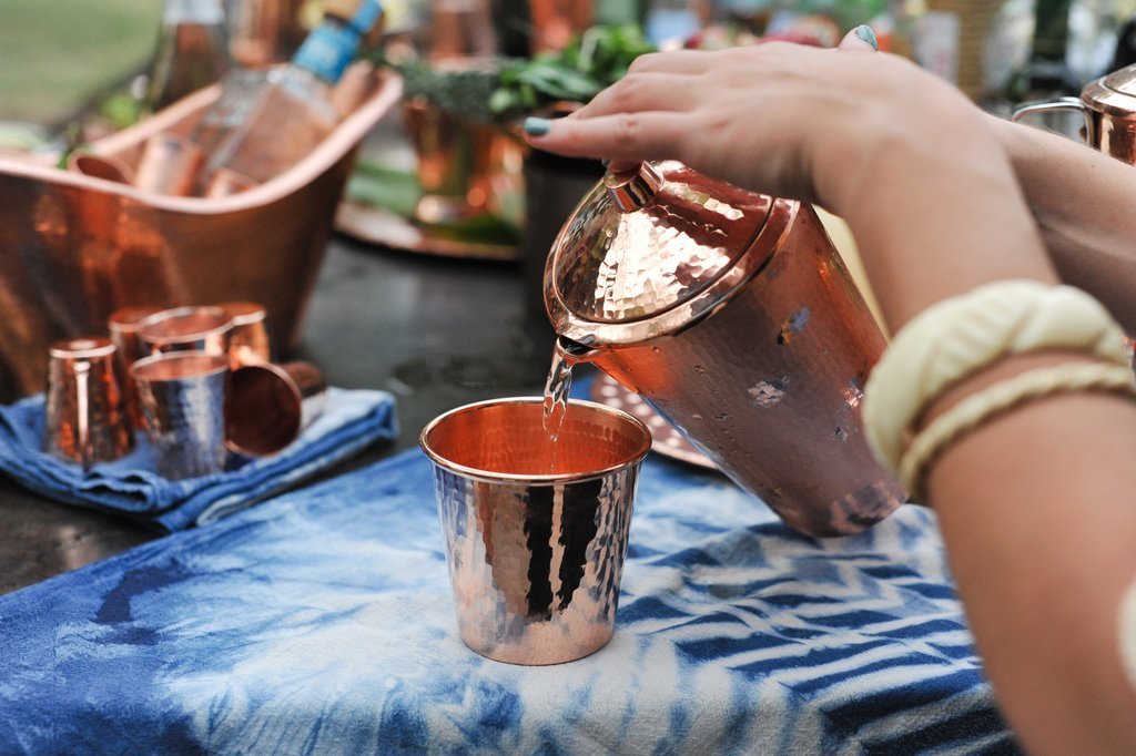 Sertodo Gangotri Copper Water Pitcher with Lid