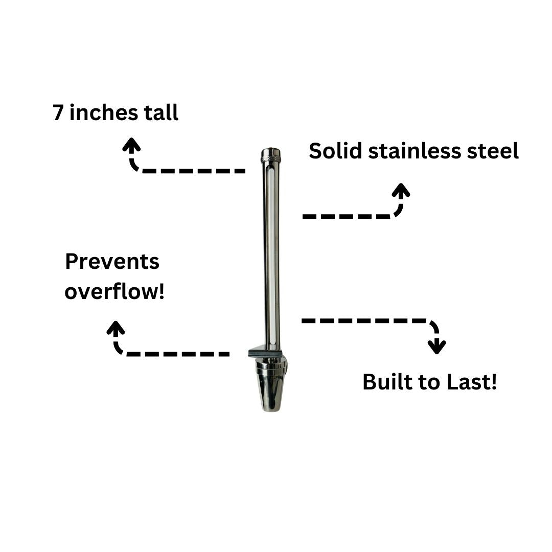 Sertodo Sertodo Site Tube Spigot, Solid Stainless Steel construction