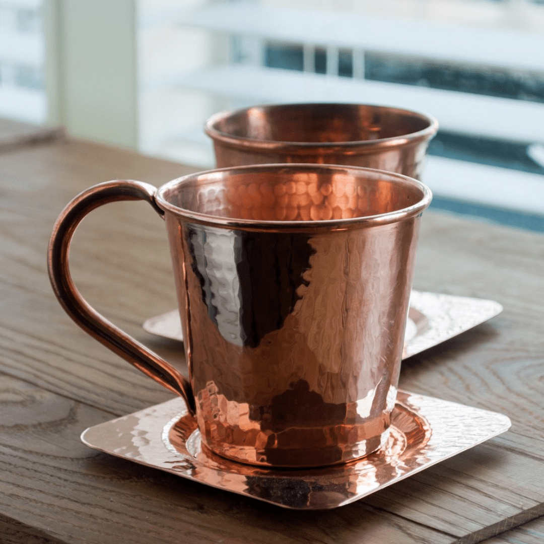 Sertodo Solid Copper Mule Mug, Copper Handle, 12 oz