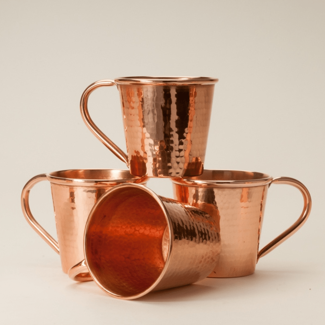 Sertodo Solid Copper Mule Mug, Copper Handle, 12 oz