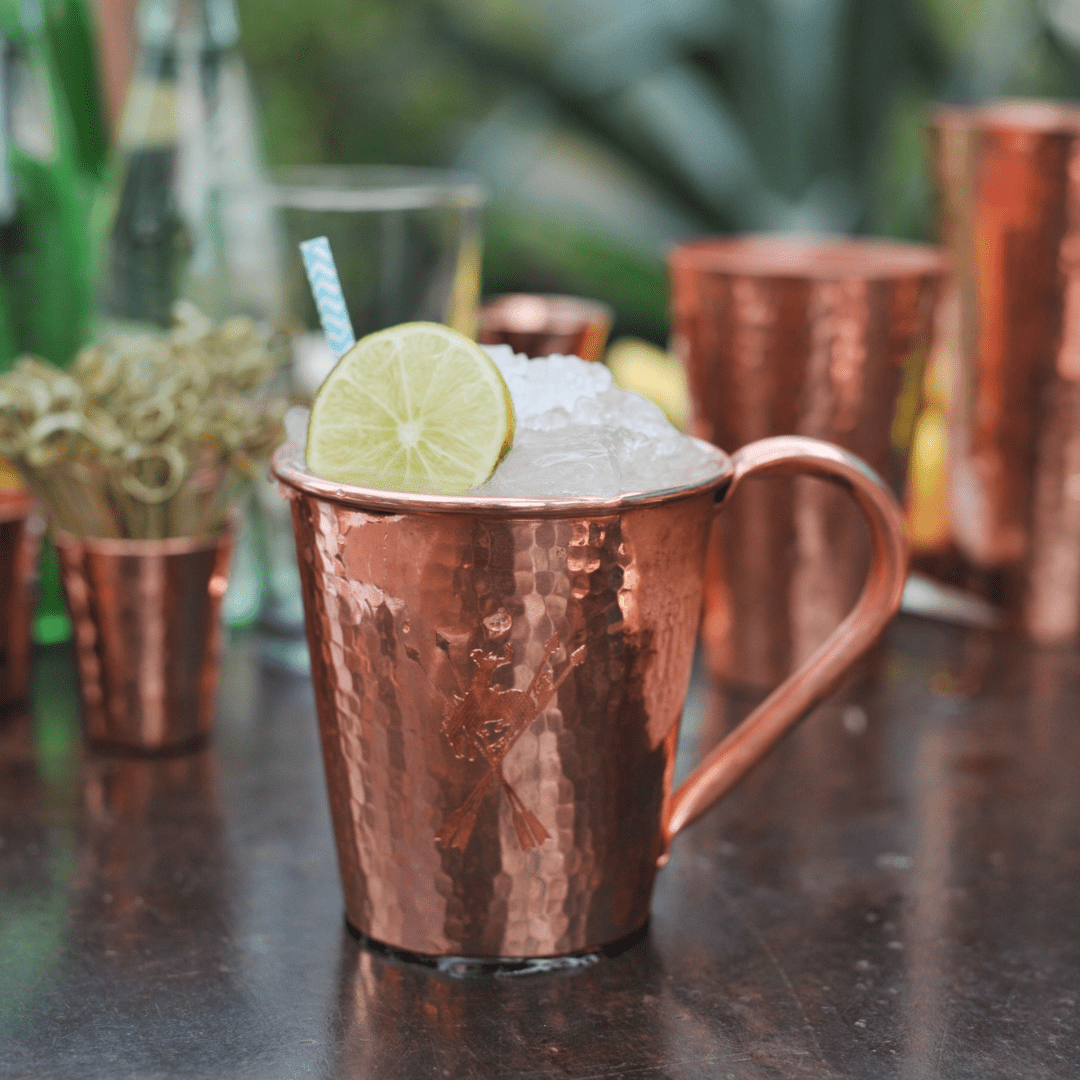 Sertodo Solid Copper Mule Mug, Copper Handle, 18 oz